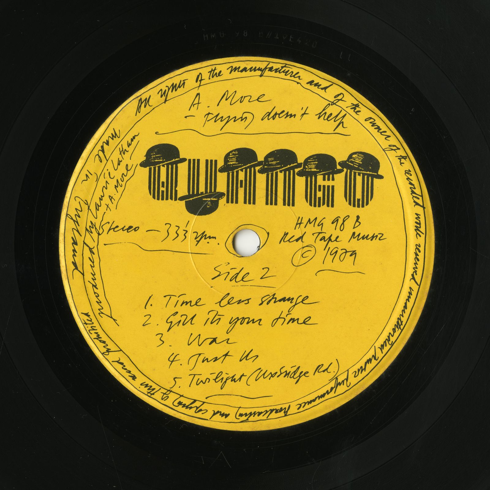 1979年Anthony More_Flying Doesn't Helpラベル02